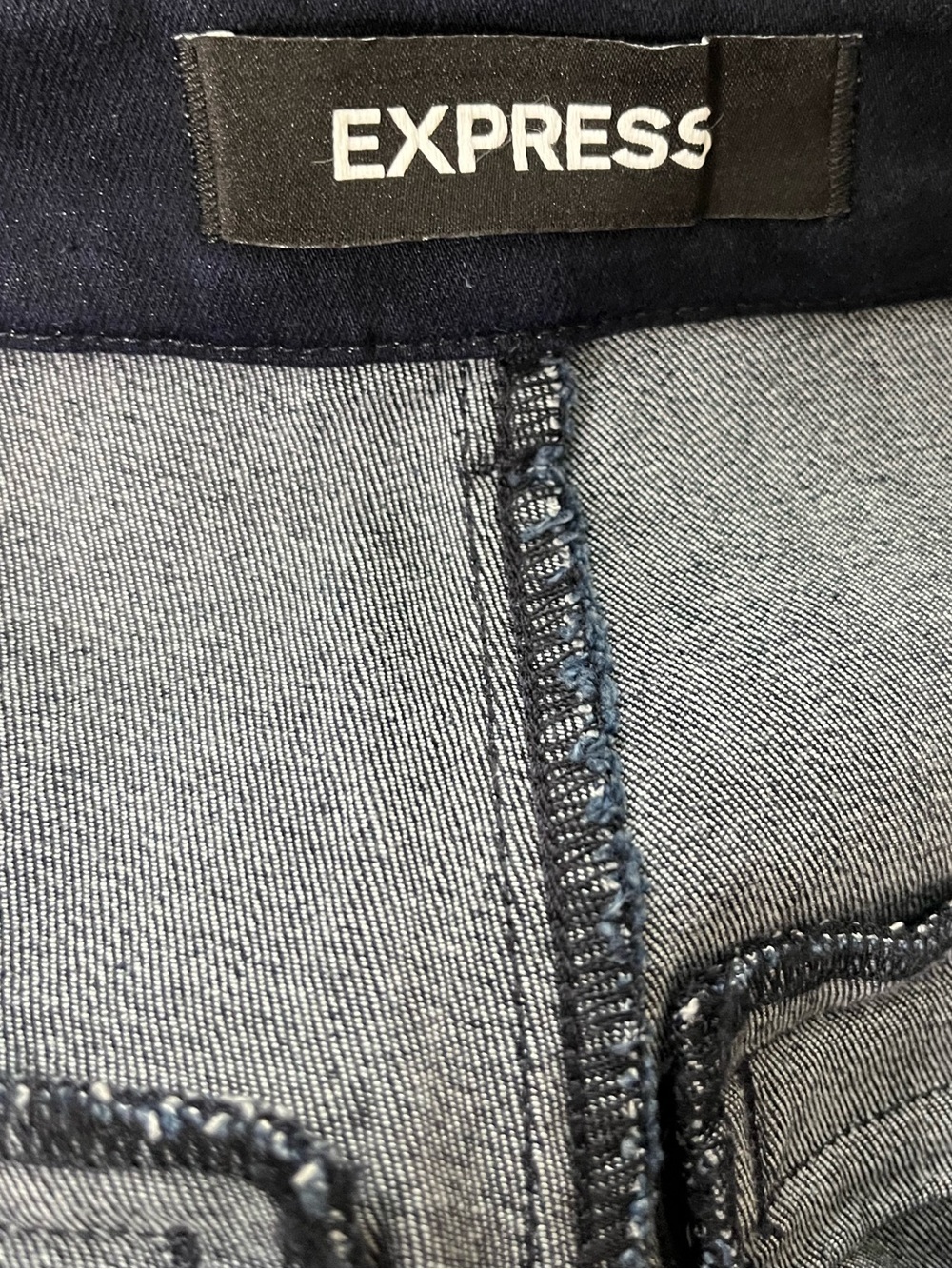 Express Barely Boot High Rise Denim Perfect Size 8S (R) - Picture 3 of 5